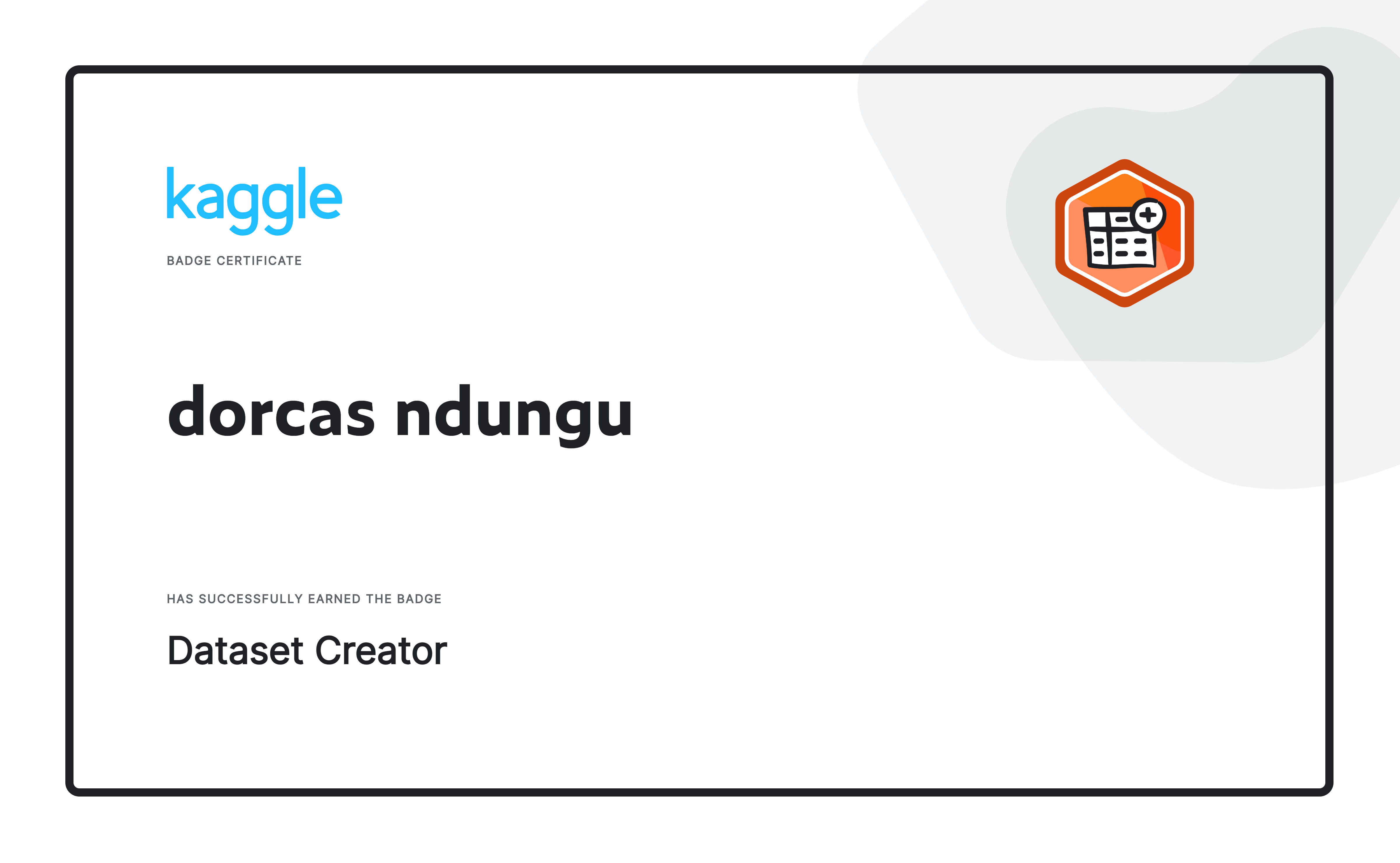 DatasetCreator cert